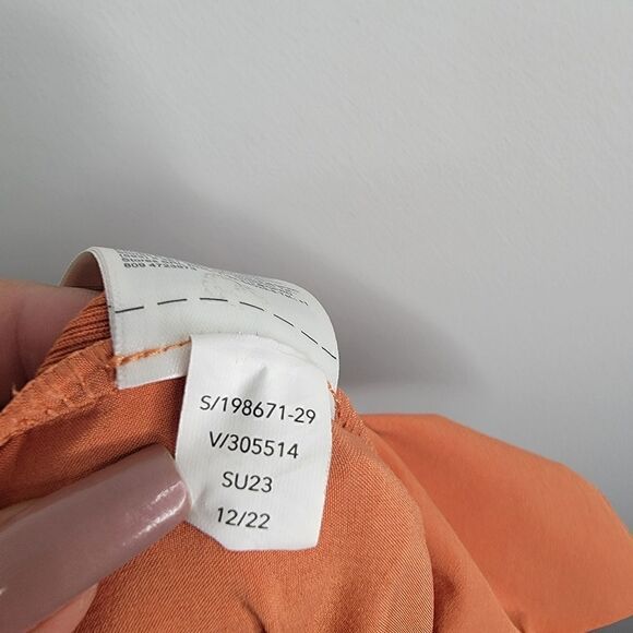 ATHLETA Brooklyn Ankle Pants Sun Baked Clay Orange Color Pockets Size 2 - Picture 8 of 14